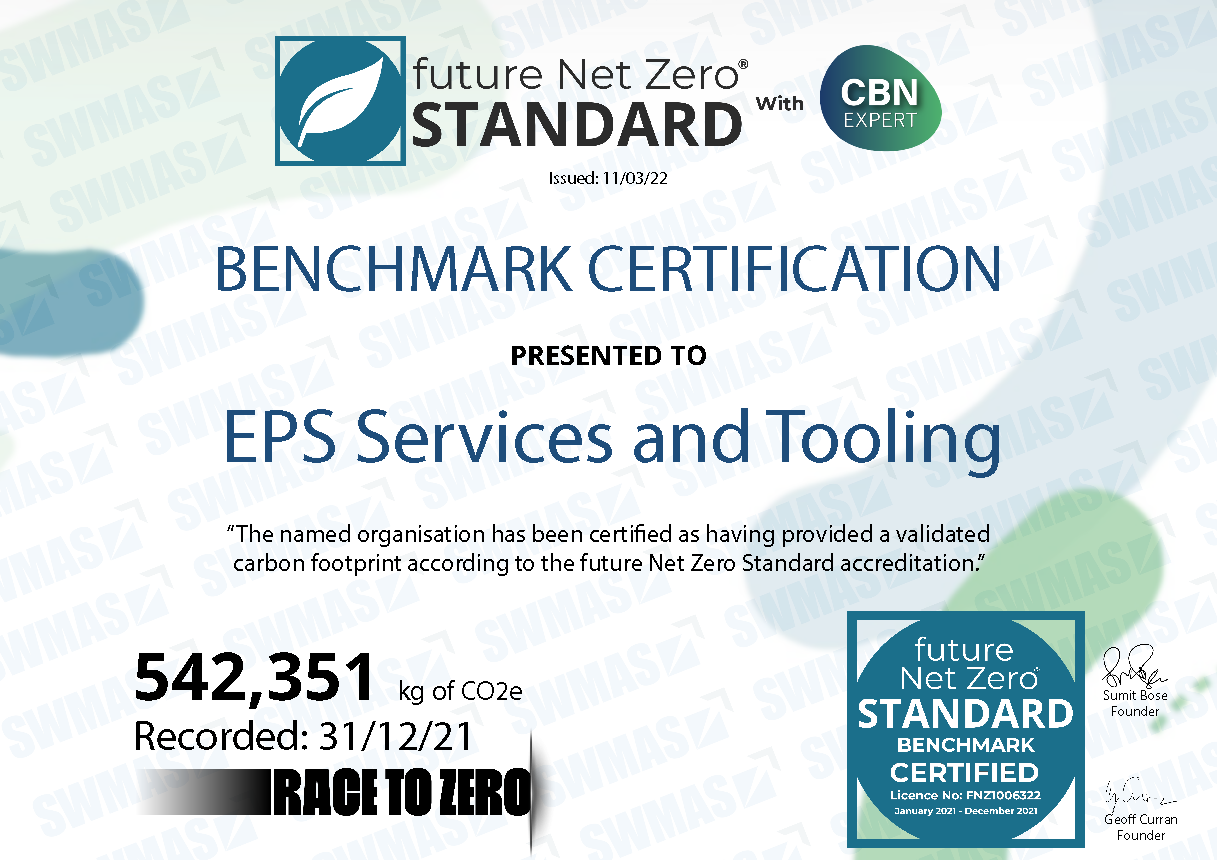 FNZ Standard Benchmark Certificate EPS Services and Tooling