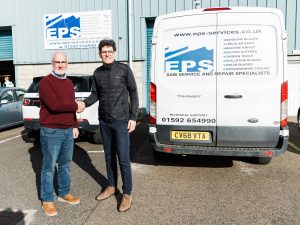 Photo Left to Right; Steve Goodlad, Operations Director, EPS Services & Tooling Ltd, and Fredrik Ivarsson, Export Manager LSAB