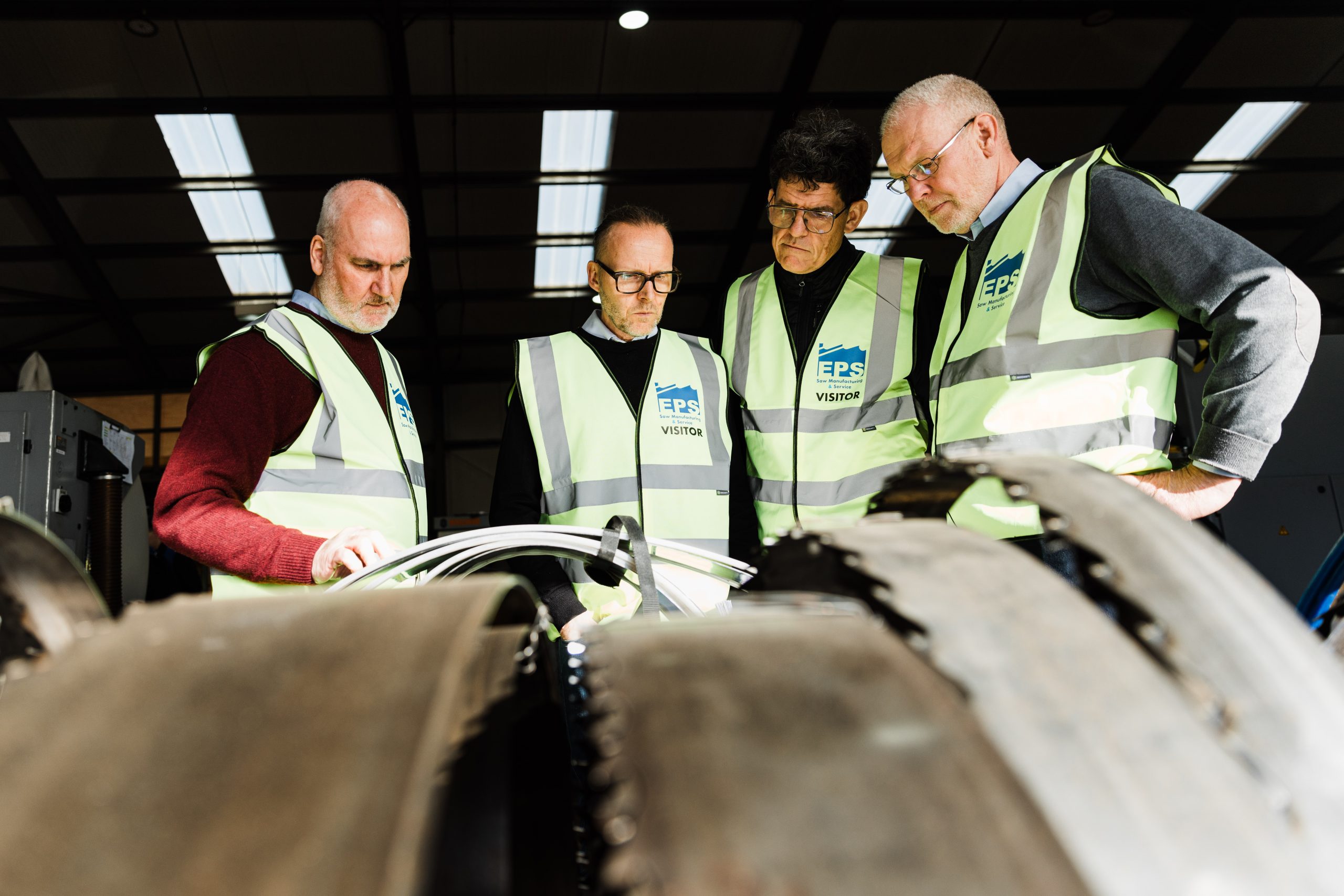 Left to Right; Steve Goodlad, Operations Director EPS, Staffan Gustafsson, Product Director LSAB, Fredrik Ivarsson, Export Manager LSAB, and Nick Palmer Managing Director EPS