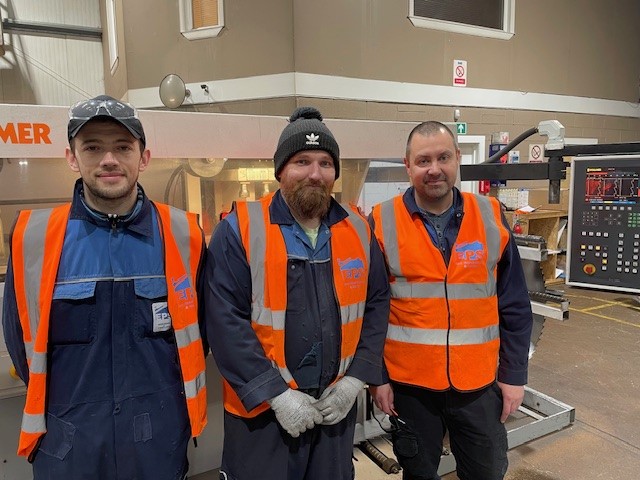 Michael Spratley, Andrew Cruickshanks & Steven Smith – Our newest additions to the Kirkcaldy CNC servicing team, these three are undergoing training and already showing great promise in their roles.